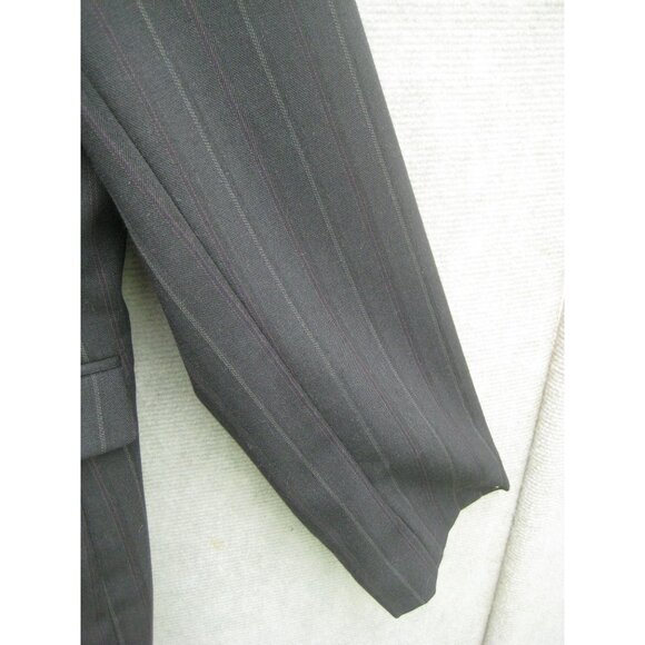 Jones New York Blazer 14 Stretch Single Breasted One Button Stripe - Picture 10 of 13